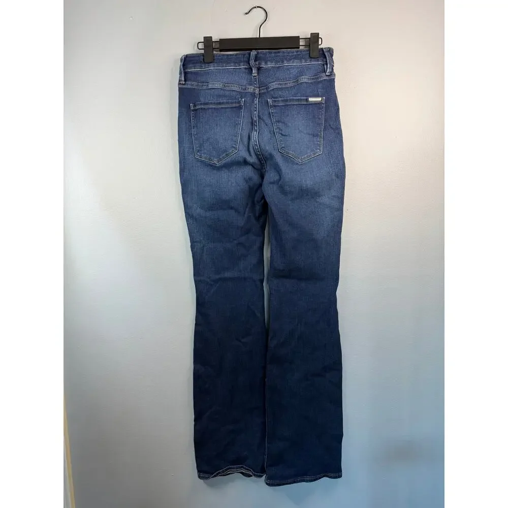 White House Black Market Womens High Rise Skinny Flare Jeans Size 4 - Picture 6 of 9
